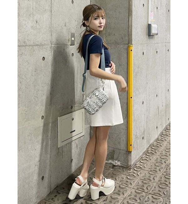 MURUA「フロントジップミニスカート」|スカート|