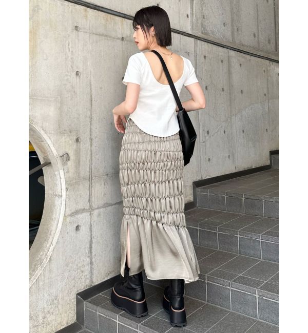 MURUA「シャーリングスカート」|スカート|