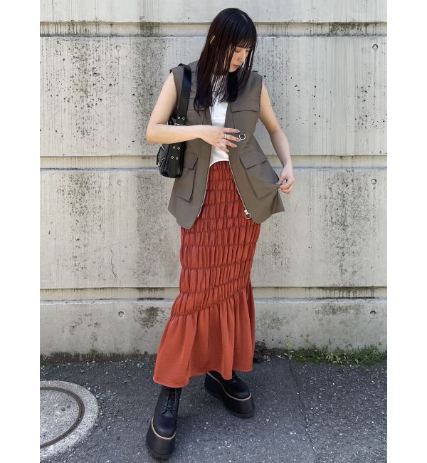 MURUA「シャーリングスカート」|スカート|