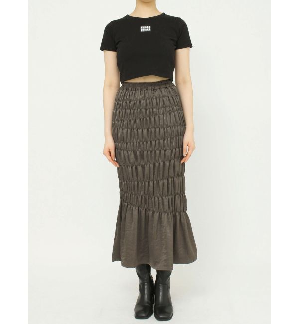 MURUA「シャーリングスカート」|スカート|