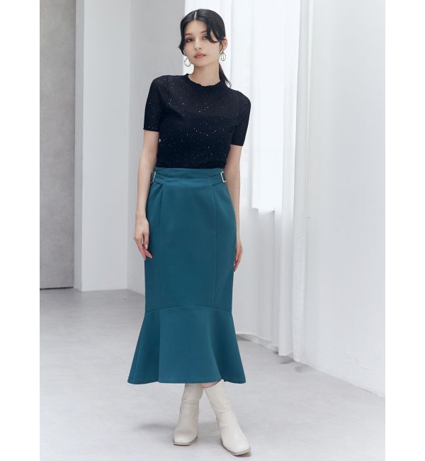 MURUA「スパンコールハーフスリーブニット」|ニット・セーター|