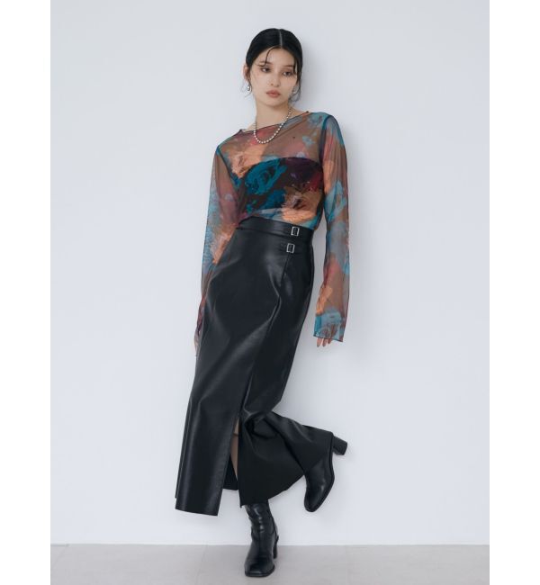 MURUA「ペイントチュールトップス【WEB限定】」|Tシャツ・カットソー|