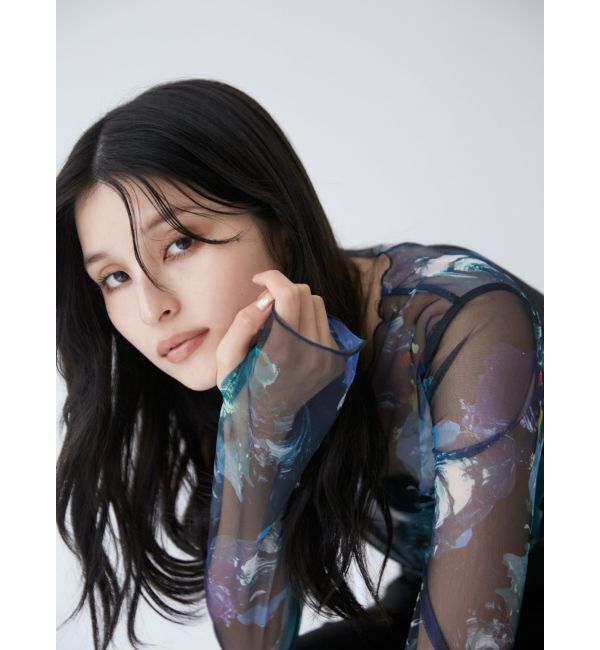 MURUA「ペイントチュールトップス【WEB限定】」|Tシャツ・カットソー|