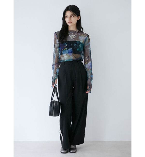 MURUA「ペイントチュールトップス【WEB限定】」|Tシャツ・カットソー|