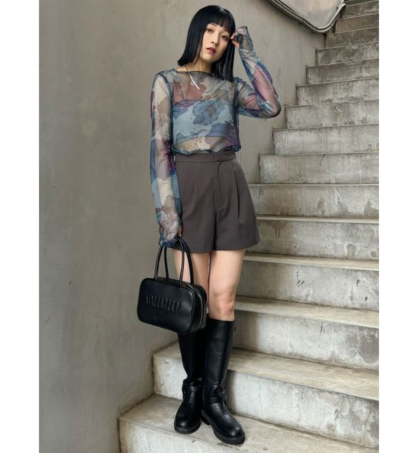 MURUA「ペイントチュールトップス【WEB限定】」|Tシャツ・カットソー|