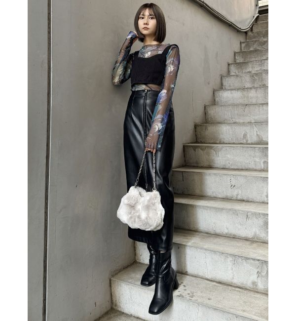 MURUA「ペイントチュールトップス【WEB限定】」|Tシャツ・カットソー|