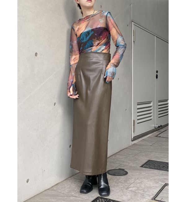 MURUA「ペイントチュールトップス【WEB限定】」|Tシャツ・カットソー|