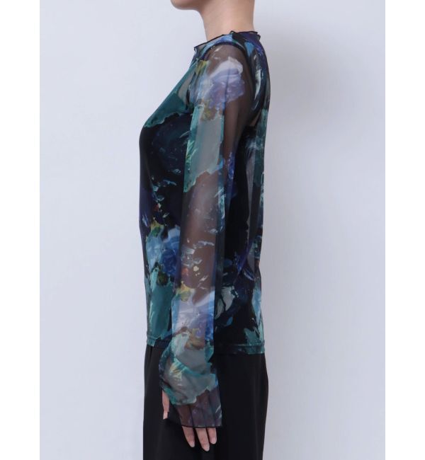 MURUA「ペイントチュールトップス【WEB限定】」|Tシャツ・カットソー|