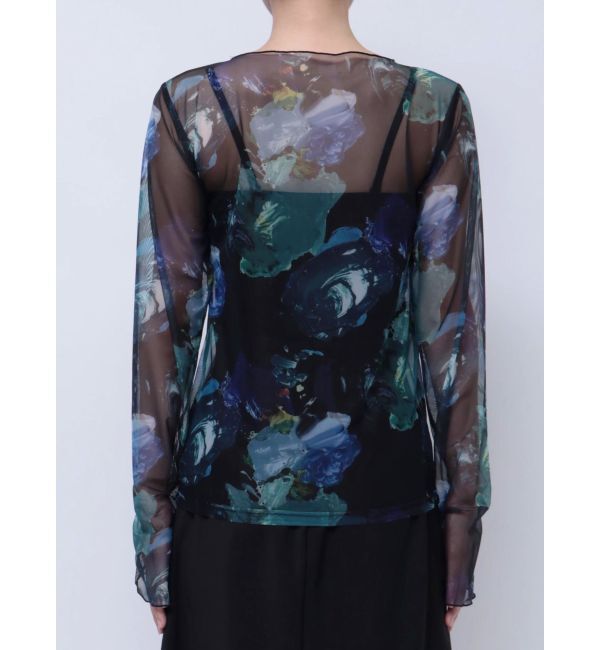 MURUA「ペイントチュールトップス【WEB限定】」|Tシャツ・カットソー|