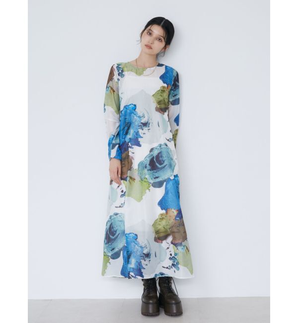 MURUA「ペイントシアーワンピース【WEB限定】」|ワンピース|