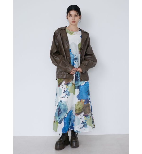 MURUA「ペイントシアーワンピース【WEB限定】」|ワンピース|