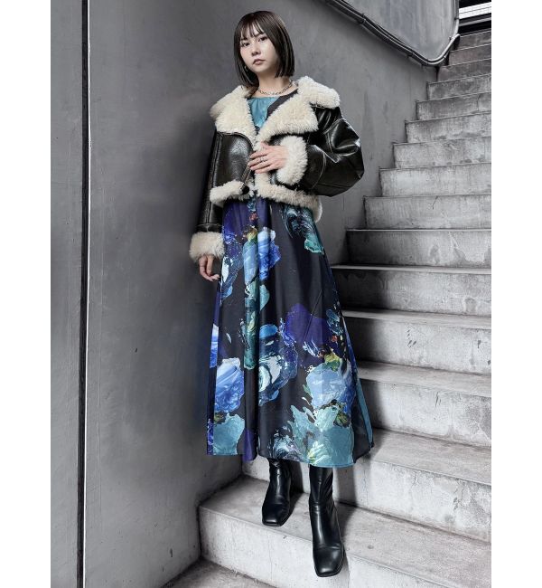 MURUA「ペイントシアーワンピース【WEB限定】」|ワンピース|