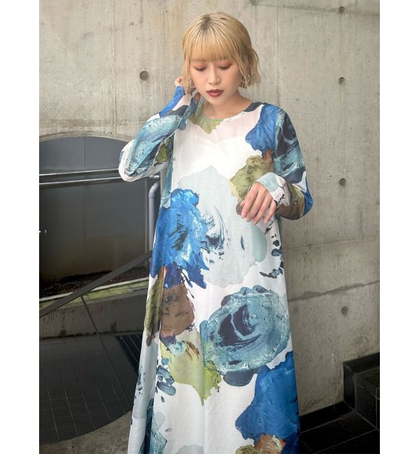 MURUA「ペイントシアーワンピース【WEB限定】」|ワンピース|