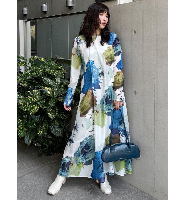 MURUA「ペイントシアーワンピース【WEB限定】」|ワンピース|