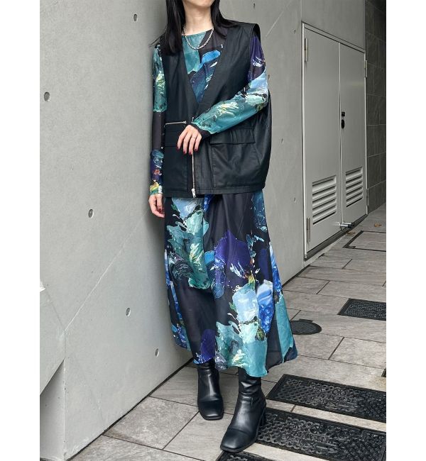 MURUA「ペイントシアーワンピース【WEB限定】」|ワンピース|