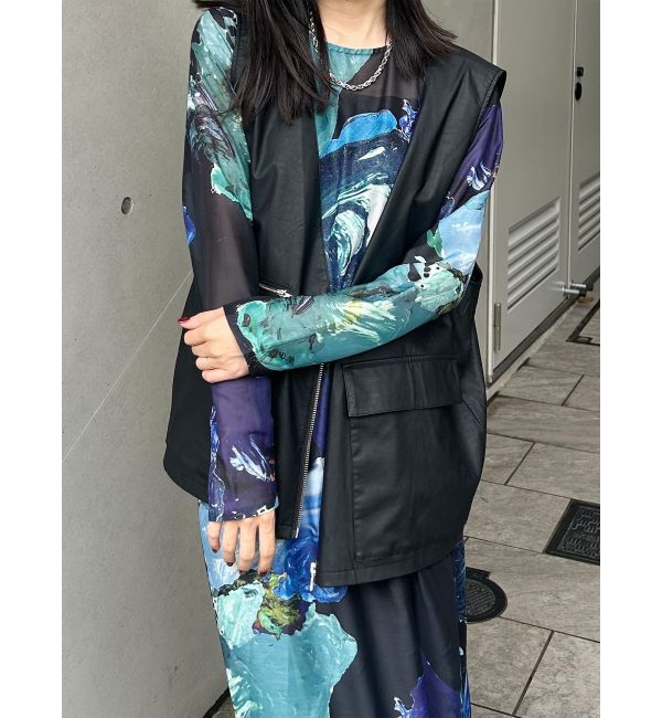 MURUA「ペイントシアーワンピース【WEB限定】」|ワンピース|