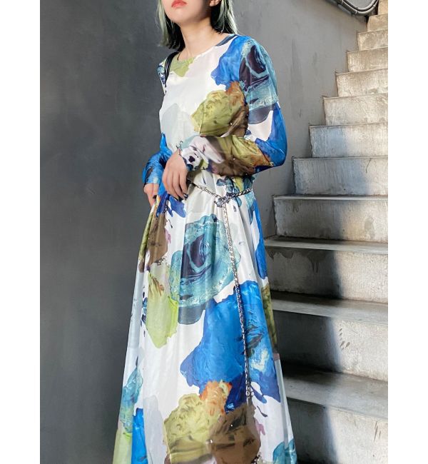 MURUA「ペイントシアーワンピース【WEB限定】」|ワンピース|