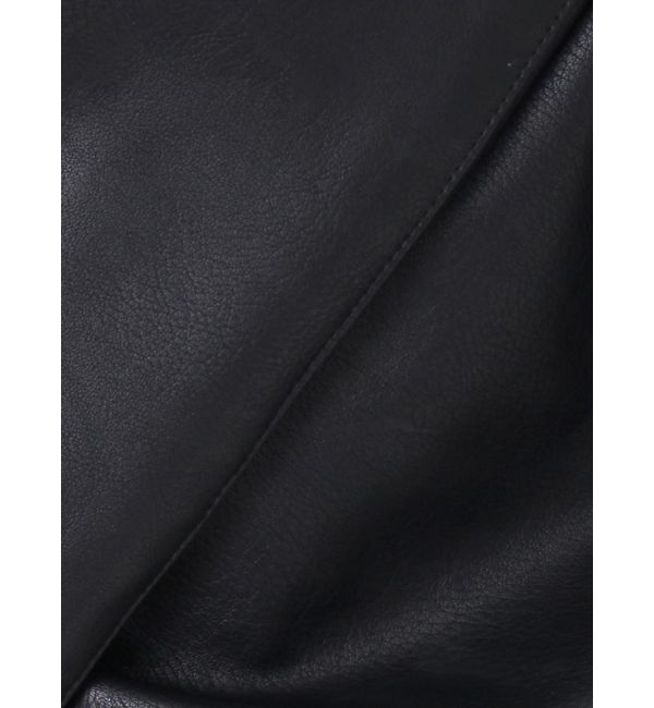 MURUA「フェイクレザーフライトジャケット」|ブルゾン・スタジャン|