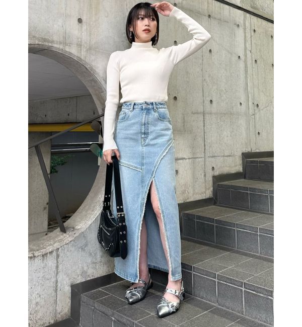 MURUA「ルーズネックミニマルタートル」|ニット・セーター|