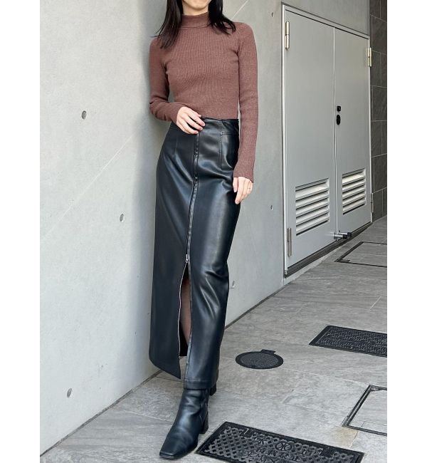 MURUA「ルーズネックミニマルタートル」|ニット・セーター|