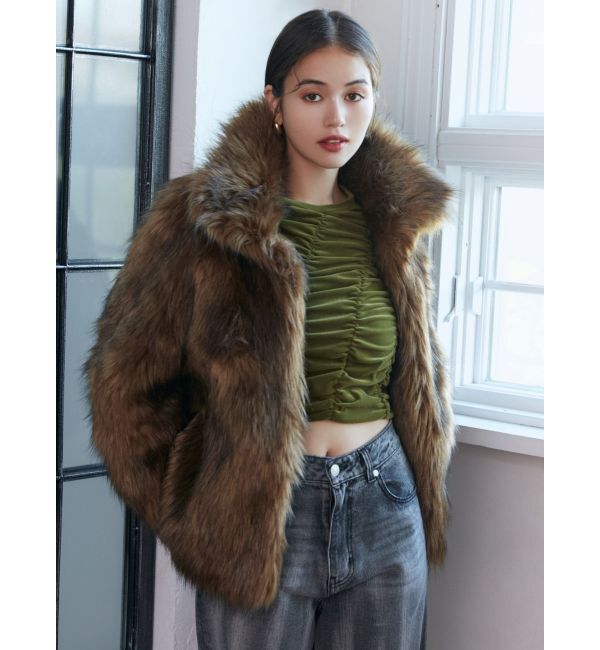 MURUA「ベロアシャーリングトップス」|Tシャツ・カットソー|