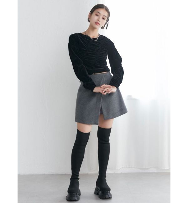 MURUA「ベロアシャーリングトップス」|Tシャツ・カットソー|