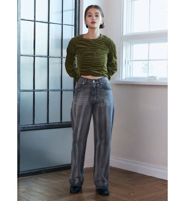 MURUA「ベロアシャーリングトップス」|Tシャツ・カットソー|