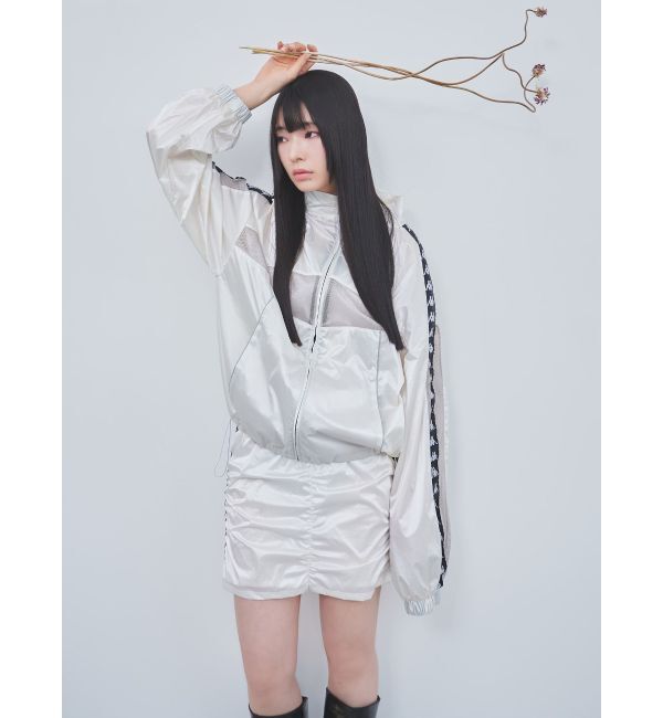 MURUA「【Kappa】シャーリングナイロンスカート【セットアップ着用可】」|スカート|