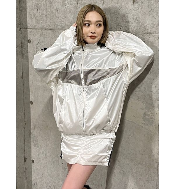 MURUA「【Kappa】シャーリングナイロンスカート【セットアップ着用可】」|スカート|