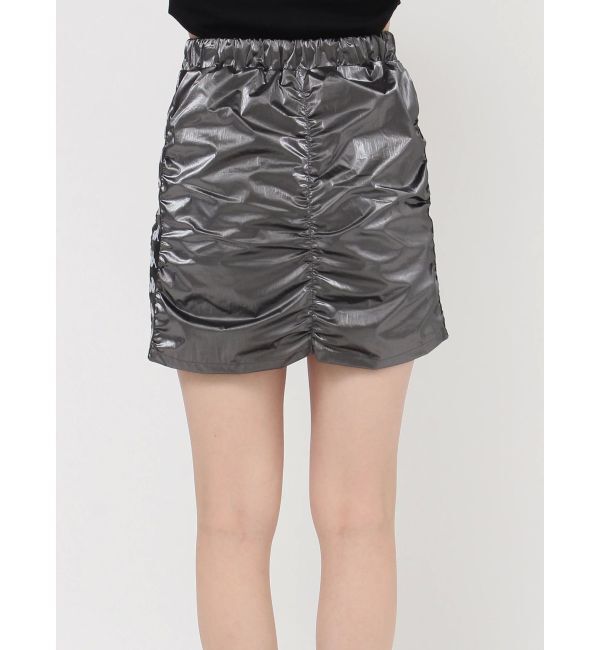 MURUA「【Kappa】シャーリングナイロンスカート【セットアップ着用可】」|スカート|