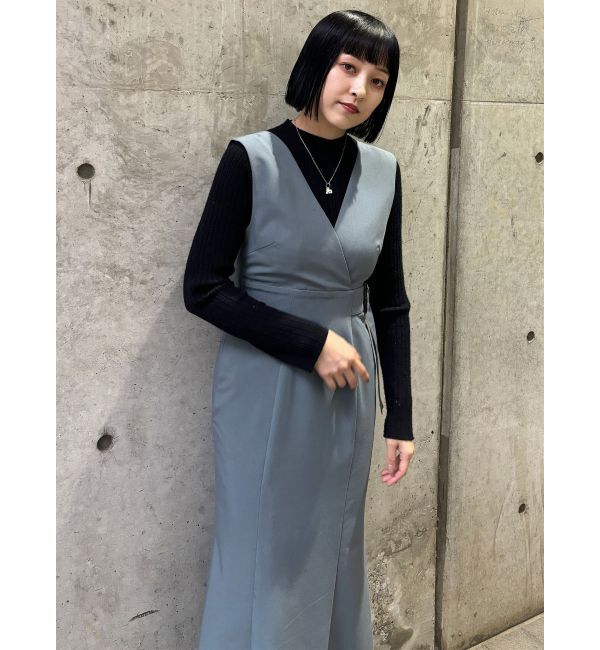 MURUA「カシュクールマーメイドジャンパースカート」|ワンピース|