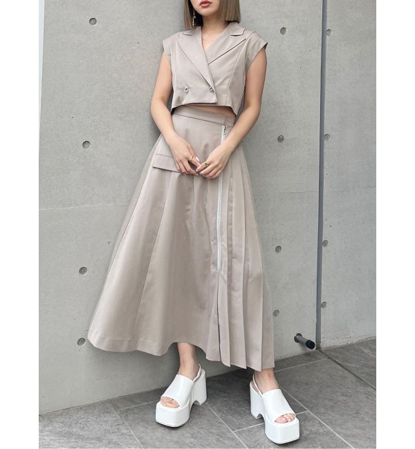 MURUA「リングボタンテーラードワンピース」|ワンピース|ベージュ