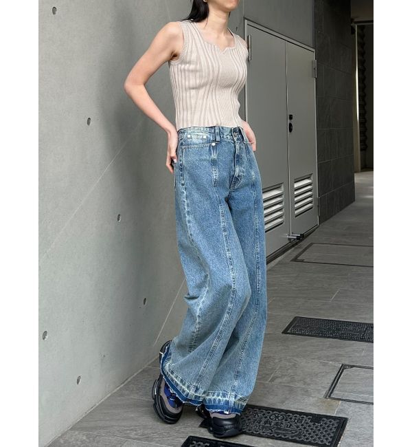 MURUA「スクエアキーネックニットタンク」|タンクトップ|