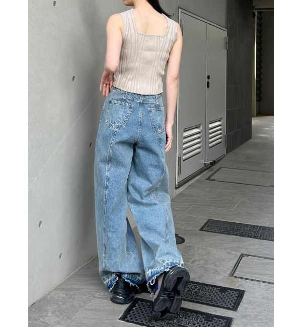 MURUA「スクエアキーネックニットタンク」|タンクトップ|