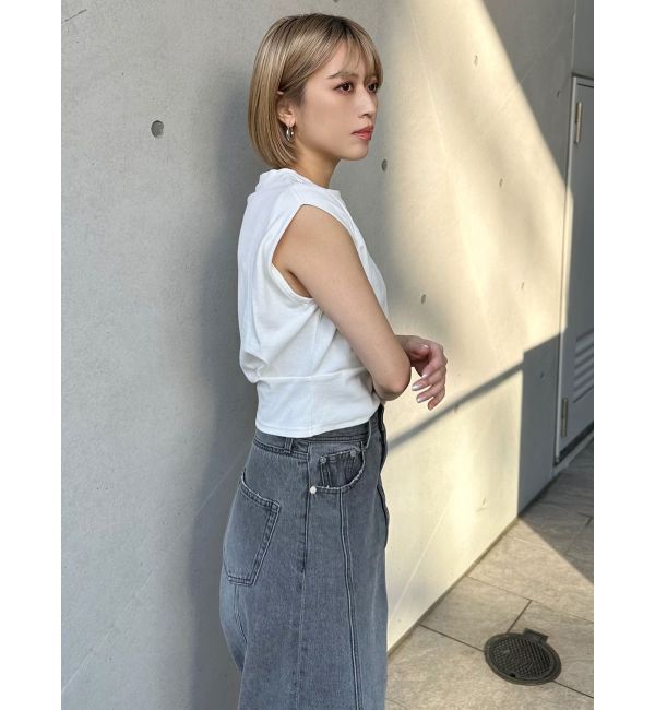 MURUA「ウエストタックノースリトップス」|Tシャツ・カットソー|