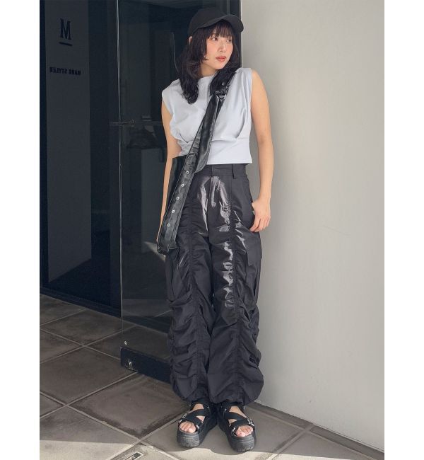 MURUA「ウエストタックノースリトップス」|Tシャツ・カットソー|