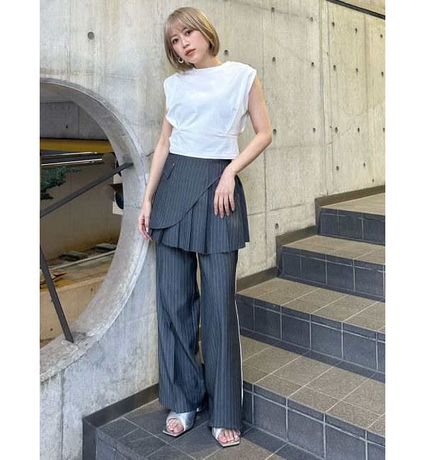 MURUA「ウエストタックノースリトップス」|Tシャツ・カットソー|