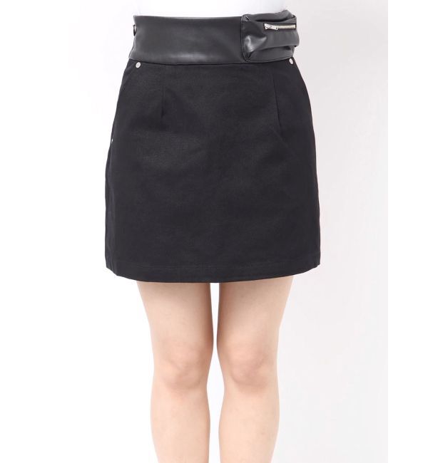 MURUA「フェイクレザーミニポケットミニスカート」|スカート|