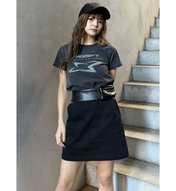 MURUA「フェイクレザーミニポケットミニスカート」|スカート|