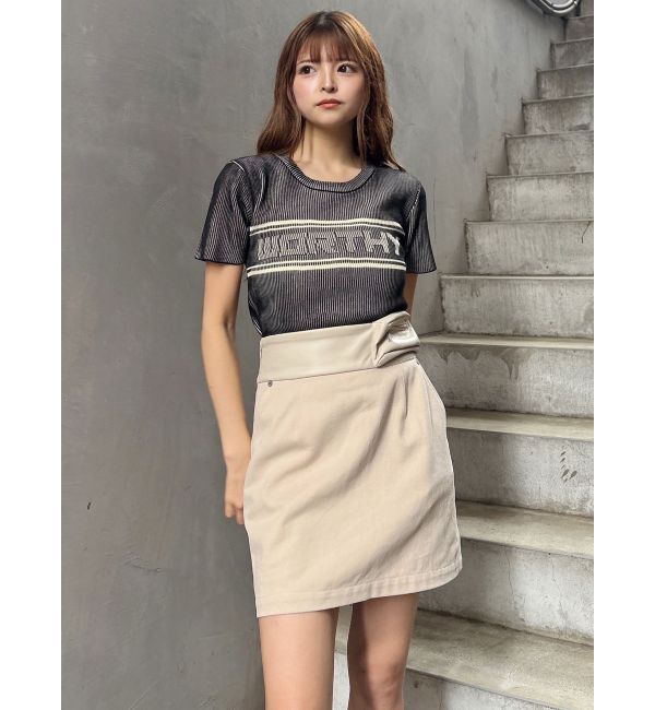 MURUA「フェイクレザーミニポケットミニスカート」|スカート|