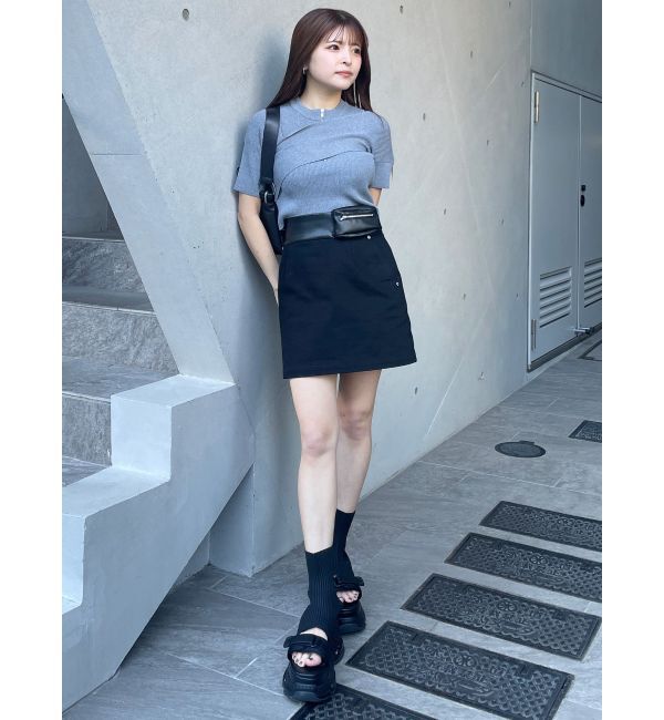 MURUA「フェイクレザーミニポケットミニスカート」|スカート|