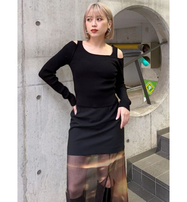 MURUA「セパレートレイヤードスカート」|スカート|