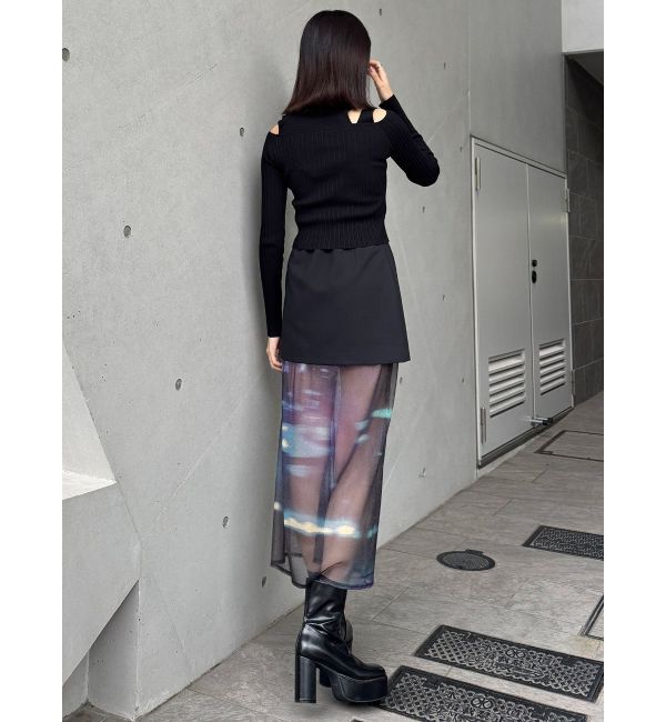 MURUA「セパレートレイヤードスカート」|スカート|