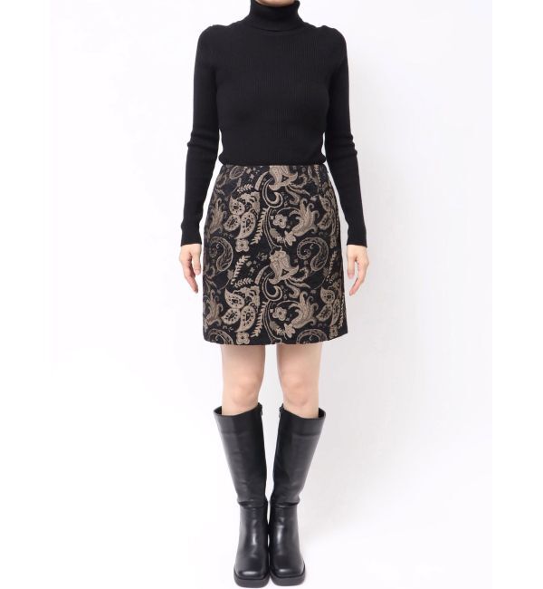 MURUA「【YUKKOコラボ】レースアップジャガードミニスカート【セットアップ着用可】」|スカート|