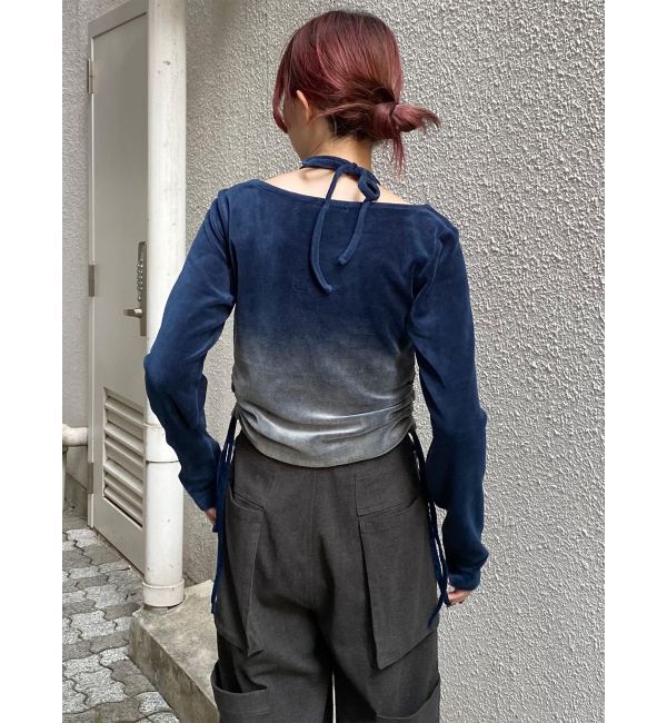 MURUA「ホルターネックベロアトップス」|Tシャツ・カットソー|