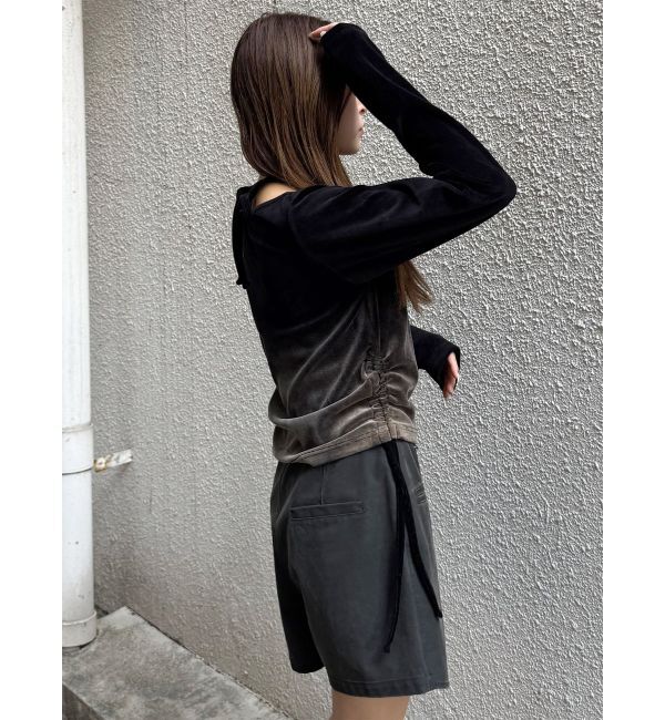 MURUA「ホルターネックベロアトップス」|Tシャツ・カットソー|