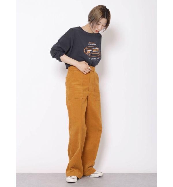 Ungrid「センタープレスカラーコーデュロイパンツ」|その他|
