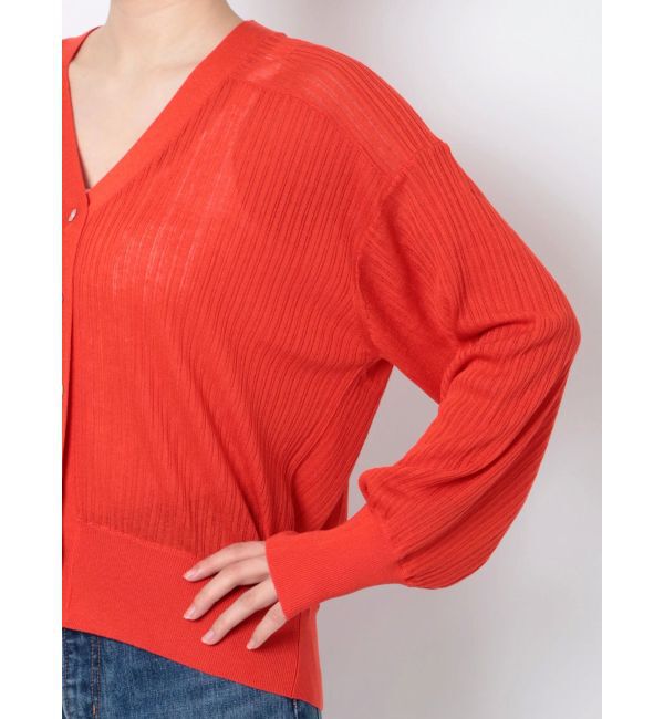 Ungrid「シアーボリュームニットカーデ」|カーディガン|