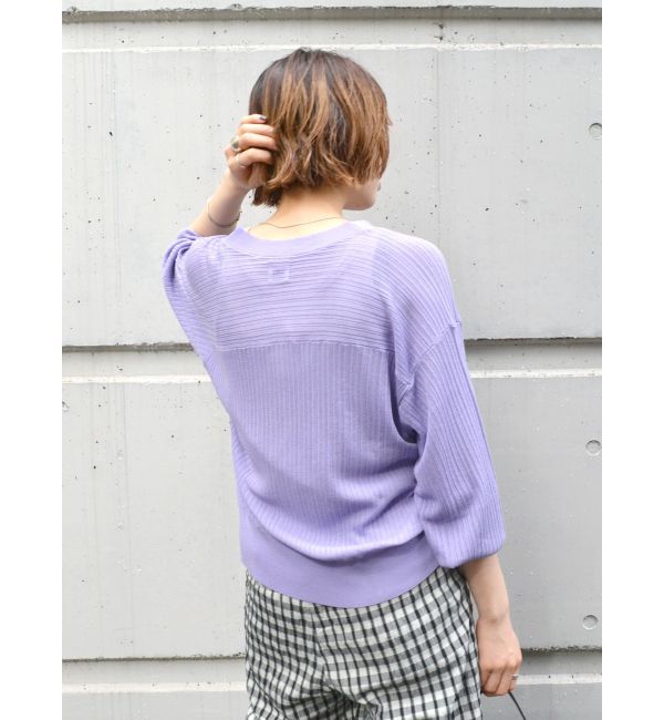 Ungrid「シアーボリュームニットカーデ」|カーディガン|