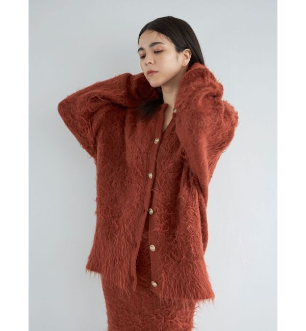 Ungrid「フェザーヤーンニットカーデ」|カーディガン|